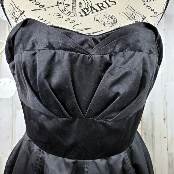 Zac Posen Strapless Dress Black Size 3 - Picture 4 of 12
